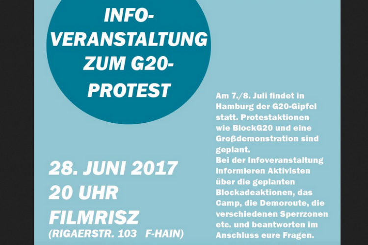 G20-Infoveranstaltung mit der IL Berlin