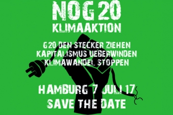 Klima-Aktion gegen den G20-Gipfel 2017 in Hamburg